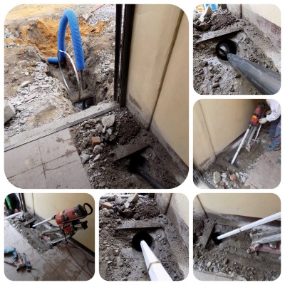 Wiercenie pod przewody elektryczne