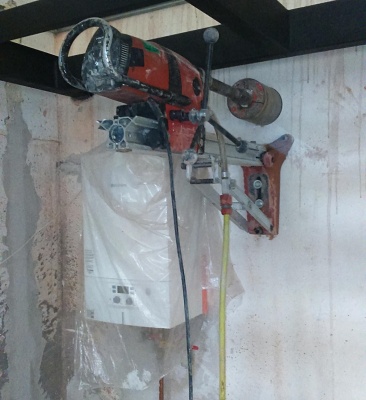 Wiercenie pod wylot spalin