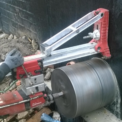 Przewiert o średnicy 500mm