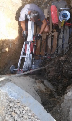 przewiert kanalizacyjny Na gł. 3metrów